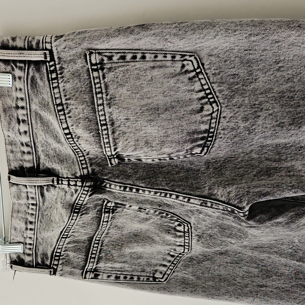 Frame Le Original Black Gray Acid Wash Cropped Jeans Size‎ 26 - Picture 10 of 16